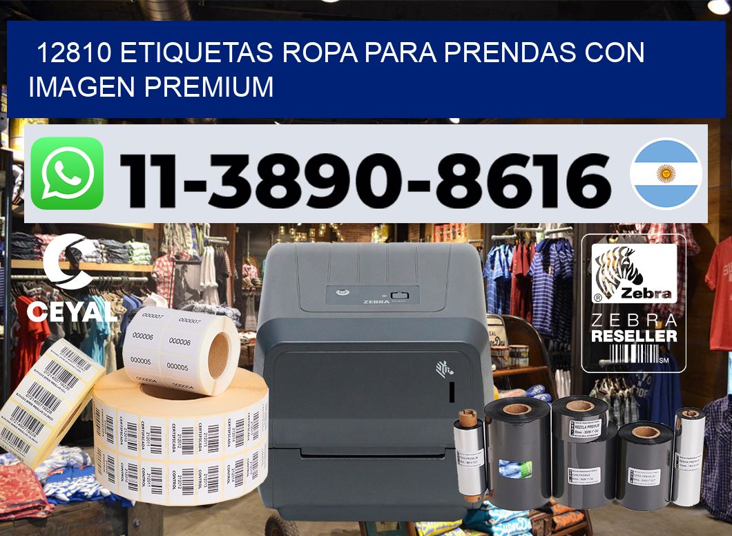 12810 Etiquetas ropa para prendas con imagen premium