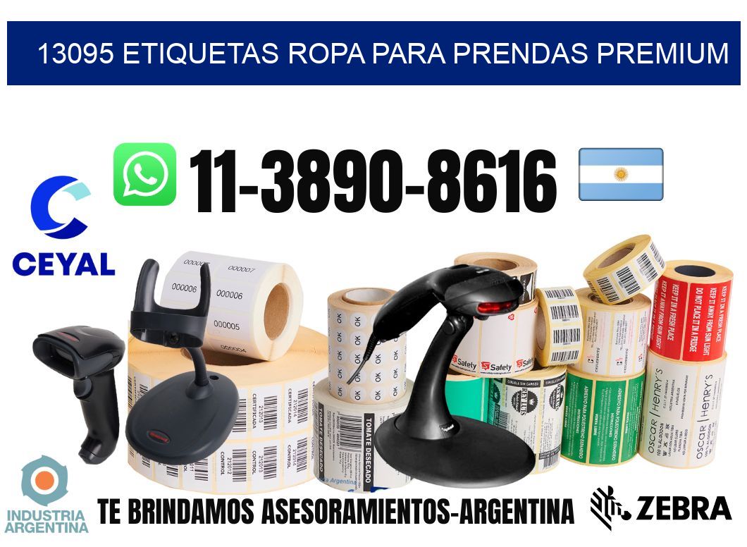 13095 Etiquetas ropa para prendas premium