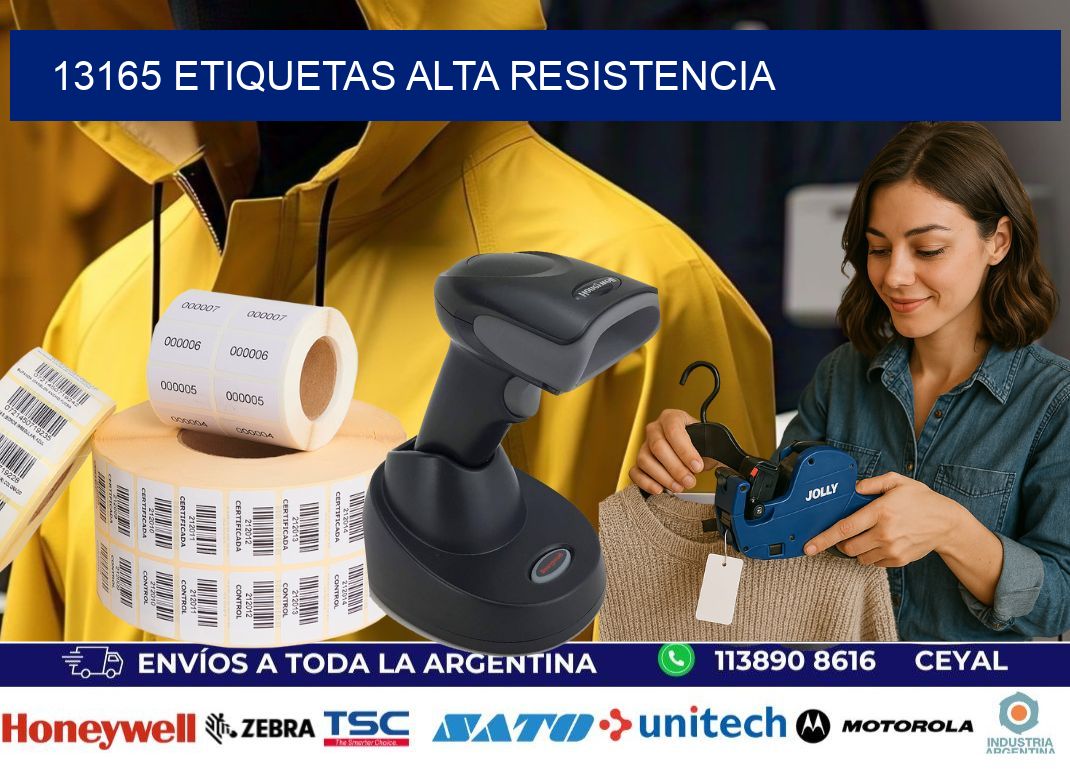 13165 etiquetas alta resistencia