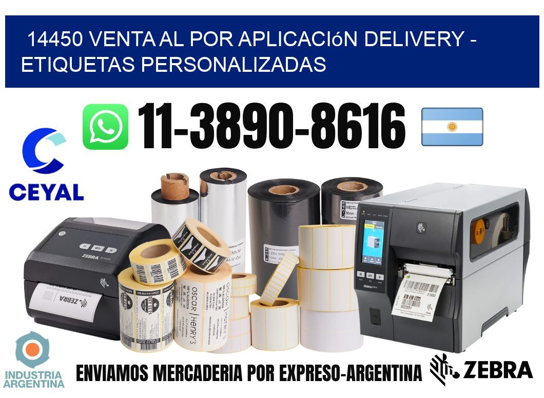 14450 Venta al Por Aplicación delivery - Etiquetas Personalizadas