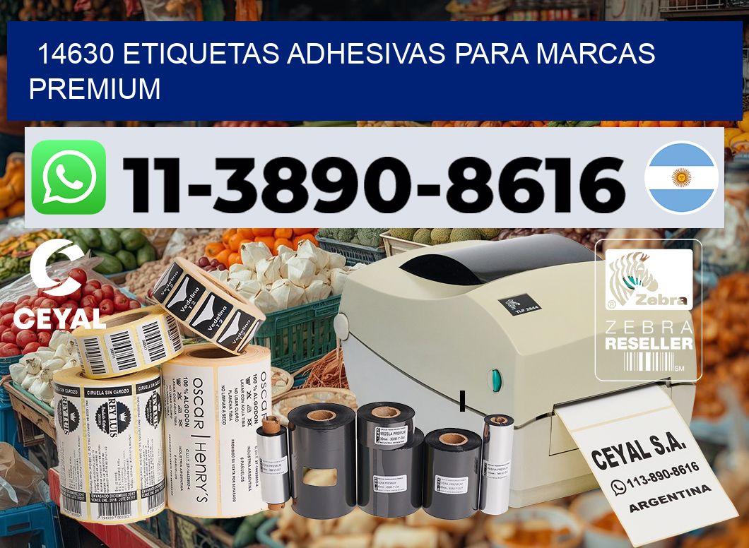 14630 Etiquetas adhesivas para marcas premium