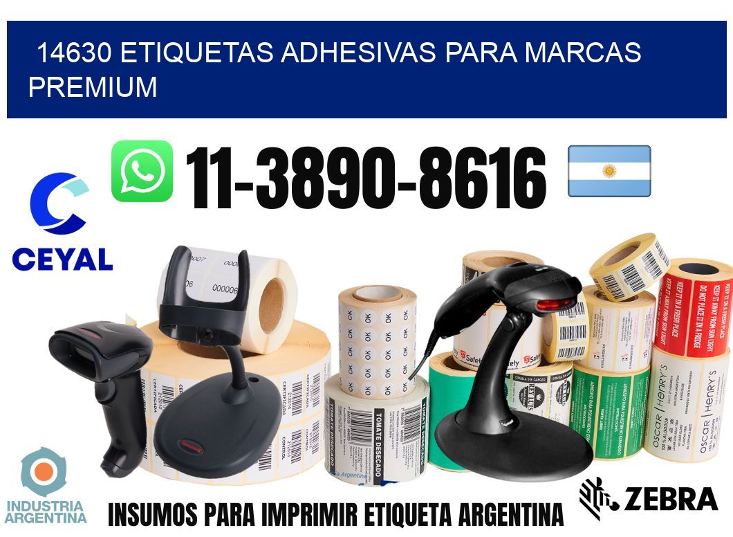 14630 Etiquetas adhesivas para marcas premium