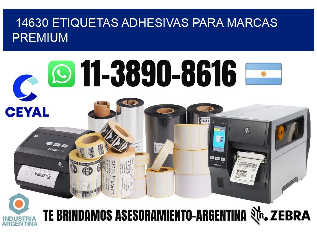 14630 Etiquetas adhesivas para marcas premium