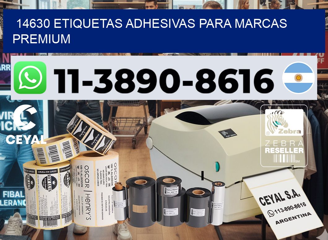14630 Etiquetas adhesivas para marcas premium