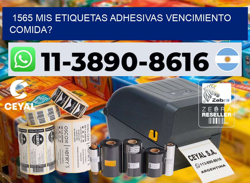 1565 mis etiquetas adhesivas vencimiento comida?