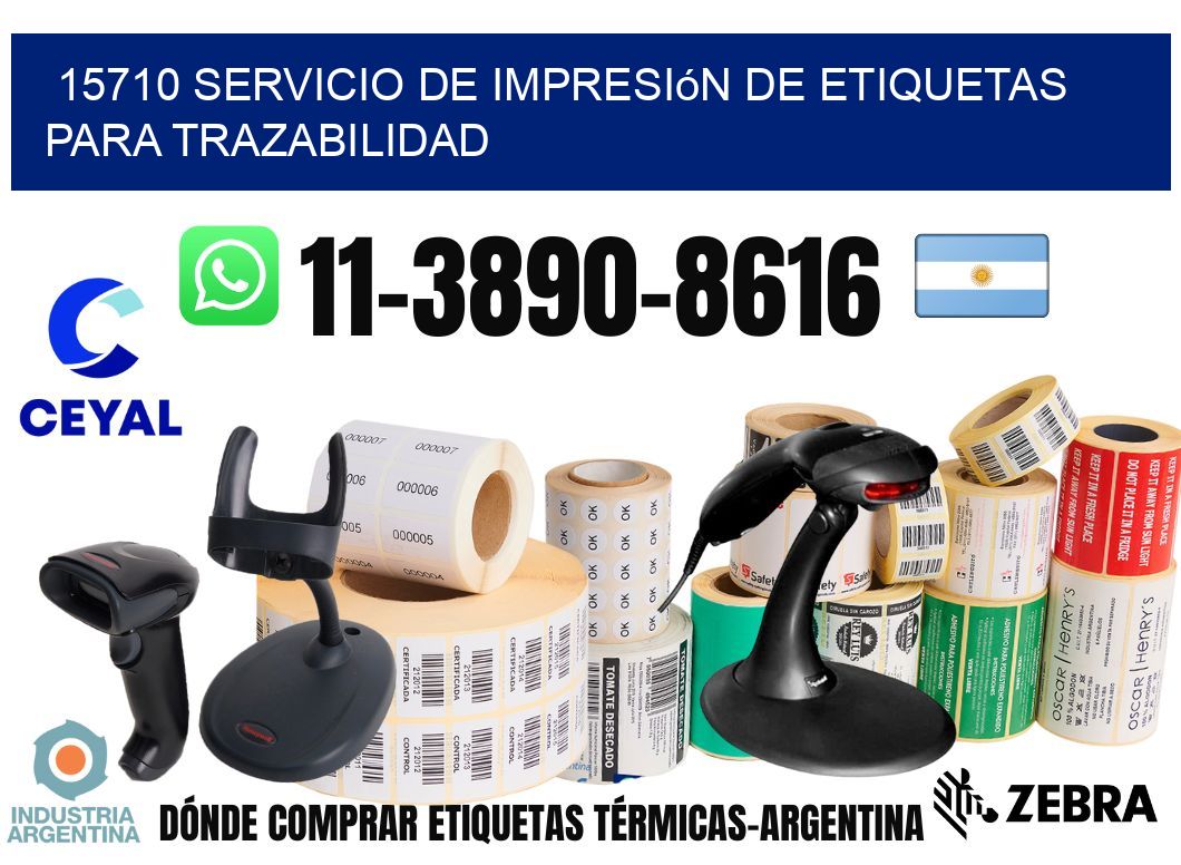 15710 Servicio de impresión de etiquetas para trazabilidad