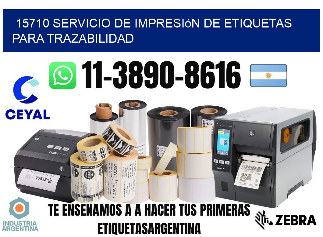 15710 Servicio de impresión de etiquetas para trazabilidad