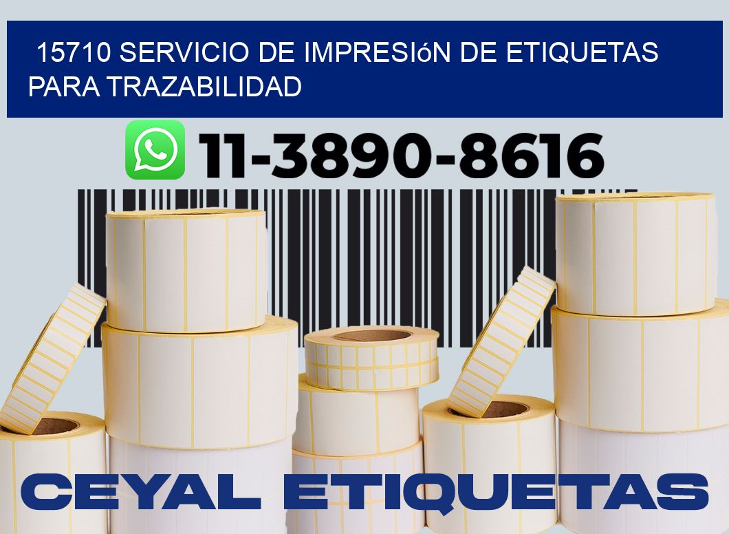 15710 Servicio de impresión de etiquetas para trazabilidad