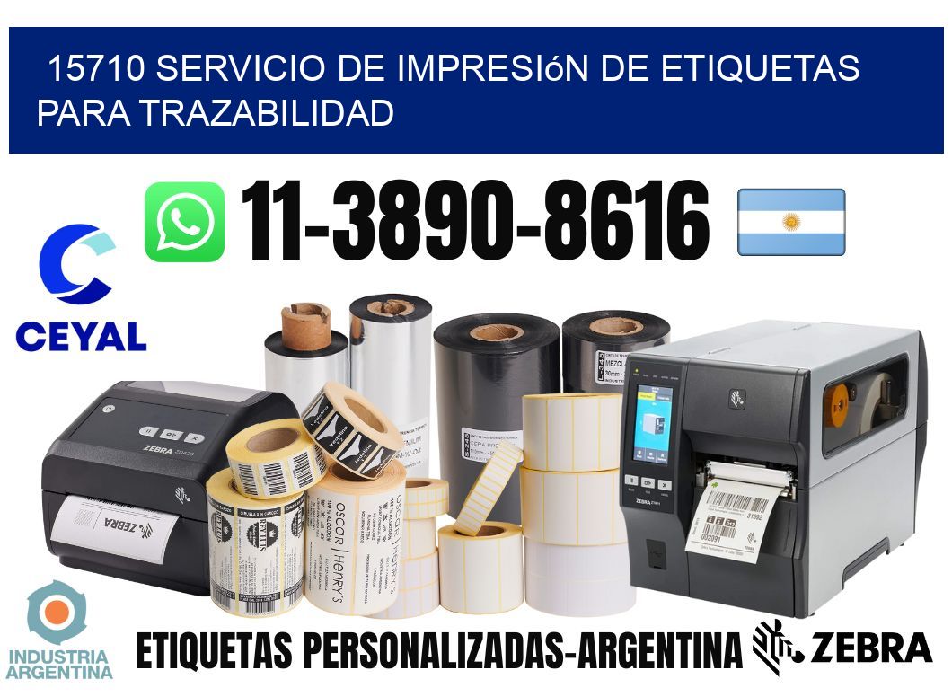 15710 Servicio de impresión de etiquetas para trazabilidad