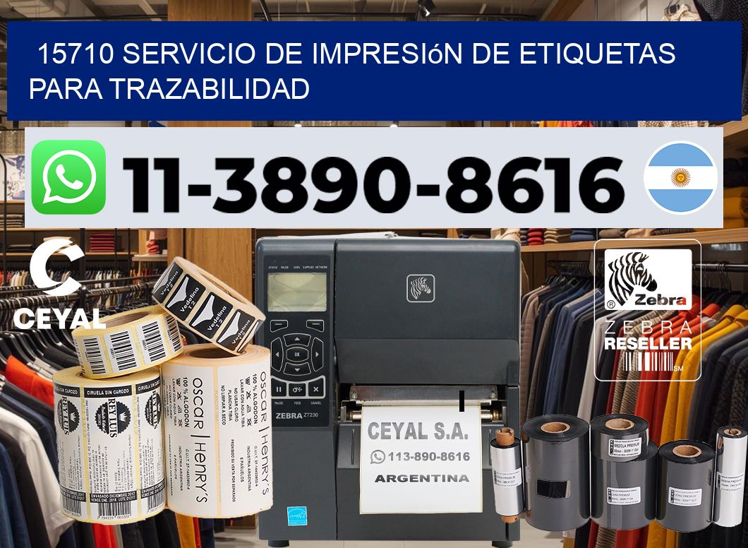 15710 Servicio de impresión de etiquetas para trazabilidad