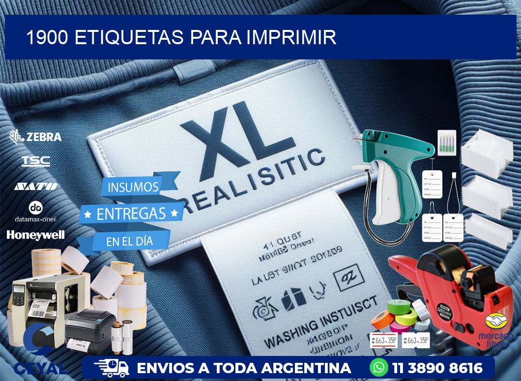 1900 etiquetas para imprimir