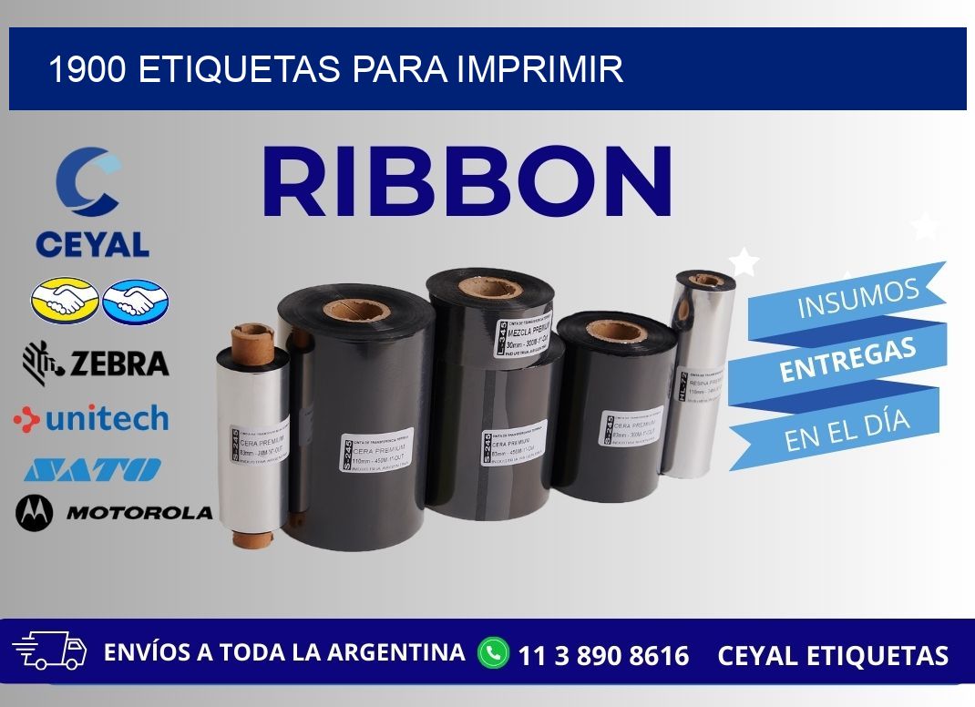 1900 etiquetas para imprimir