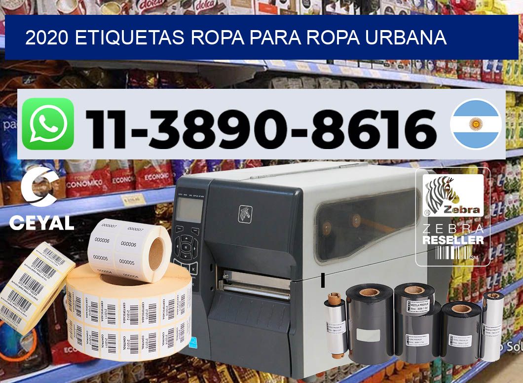 2020 Etiquetas ropa para ropa urbana