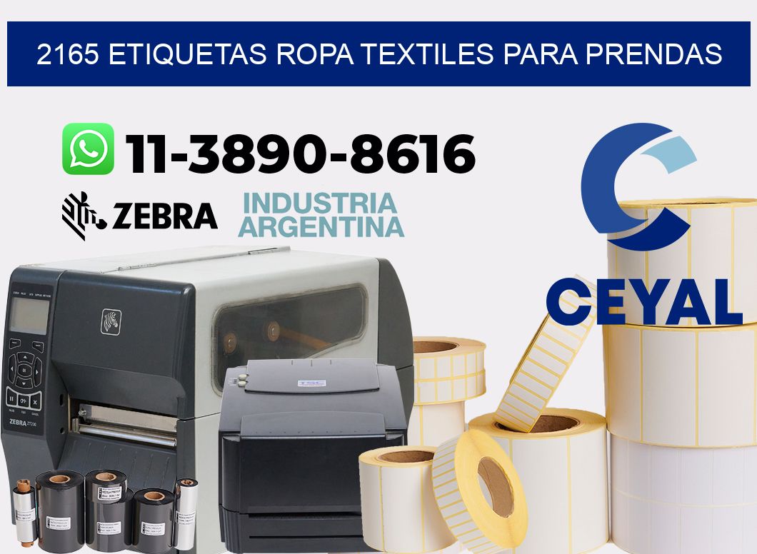 2165 Etiquetas ropa textiles para prendas