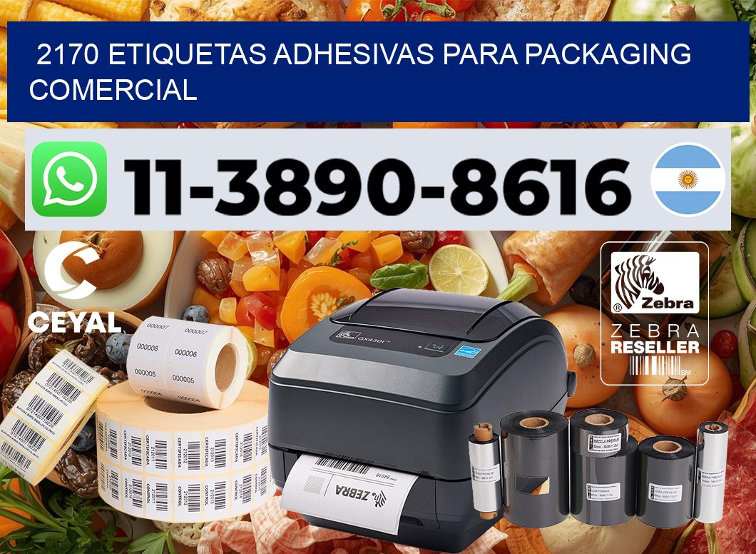 2170 Etiquetas adhesivas para packaging comercial