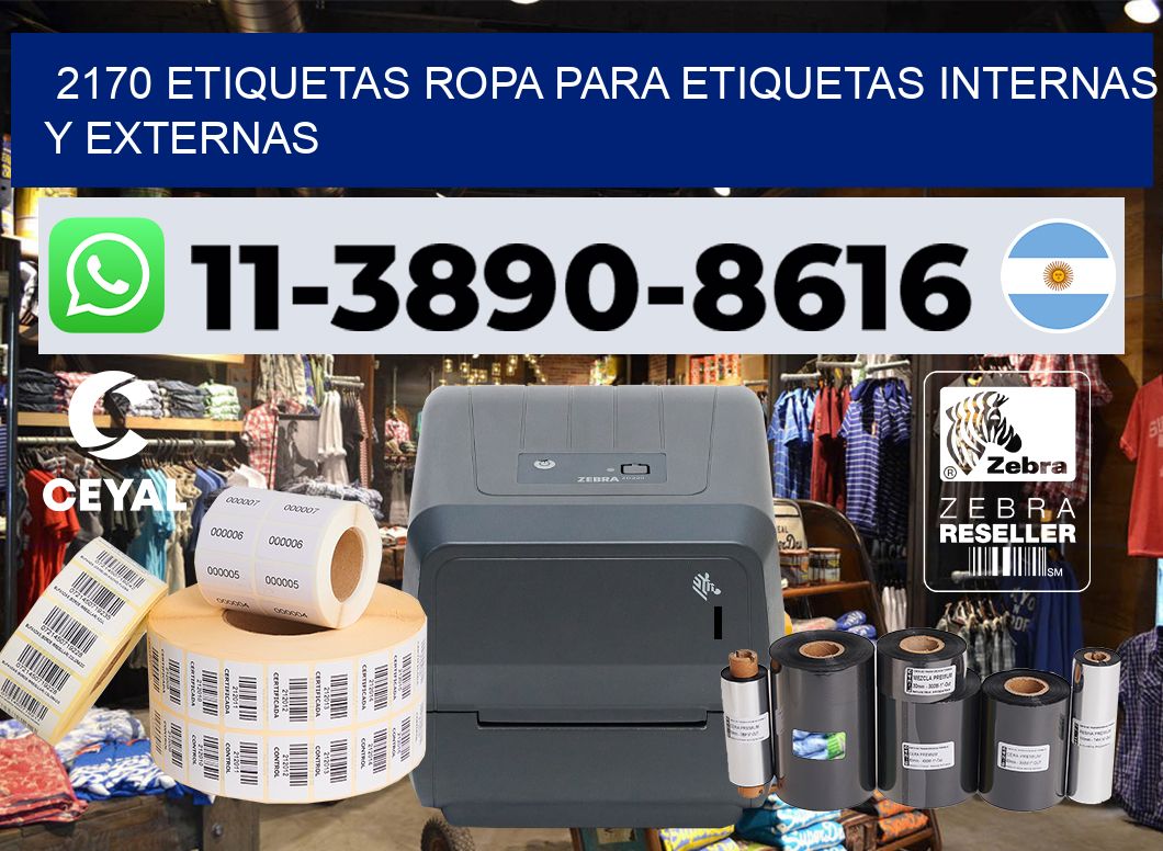 2170 Etiquetas ropa para etiquetas internas y externas
