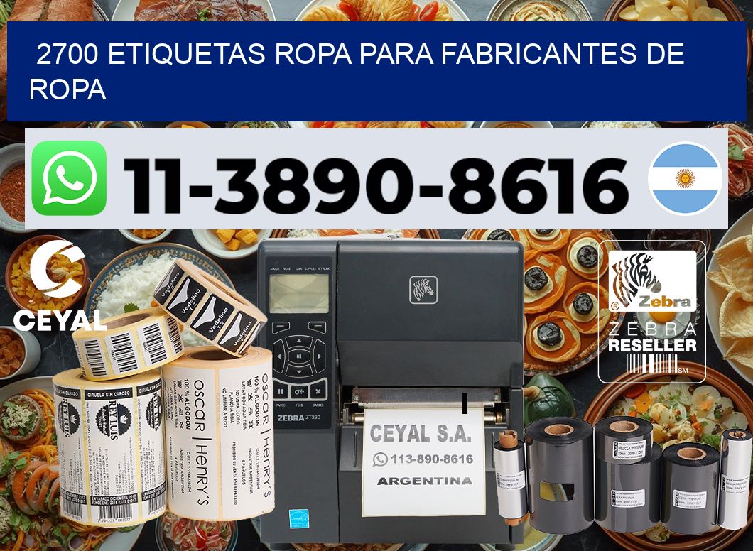 2700 Etiquetas ropa para fabricantes de ropa
