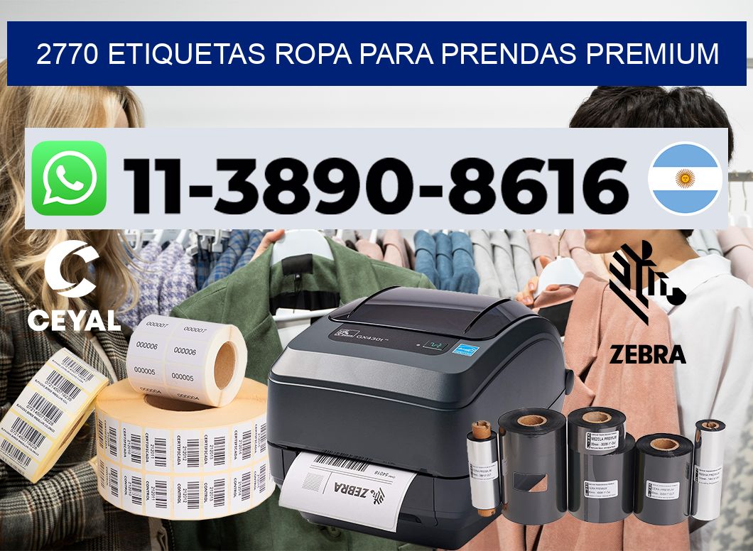 2770 Etiquetas ropa para prendas premium