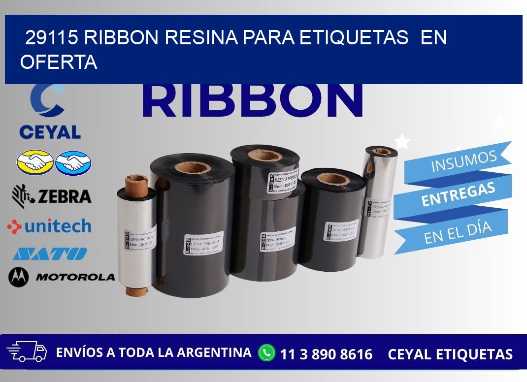 29115 ribbon resina para etiquetas  en oferta
