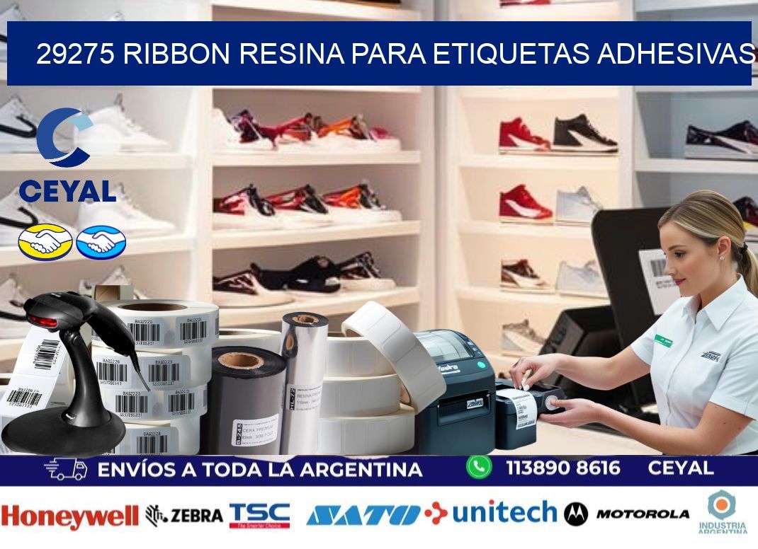 29275 ribbon resina para etiquetas adhesivas