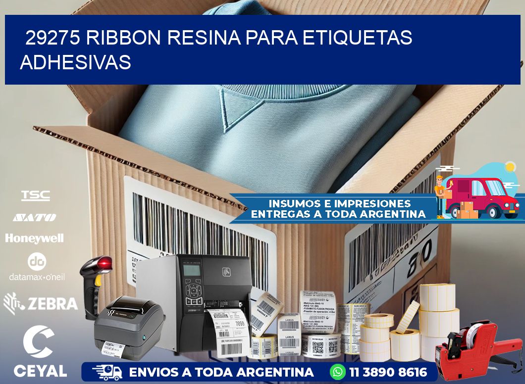 29275 ribbon resina para etiquetas adhesivas