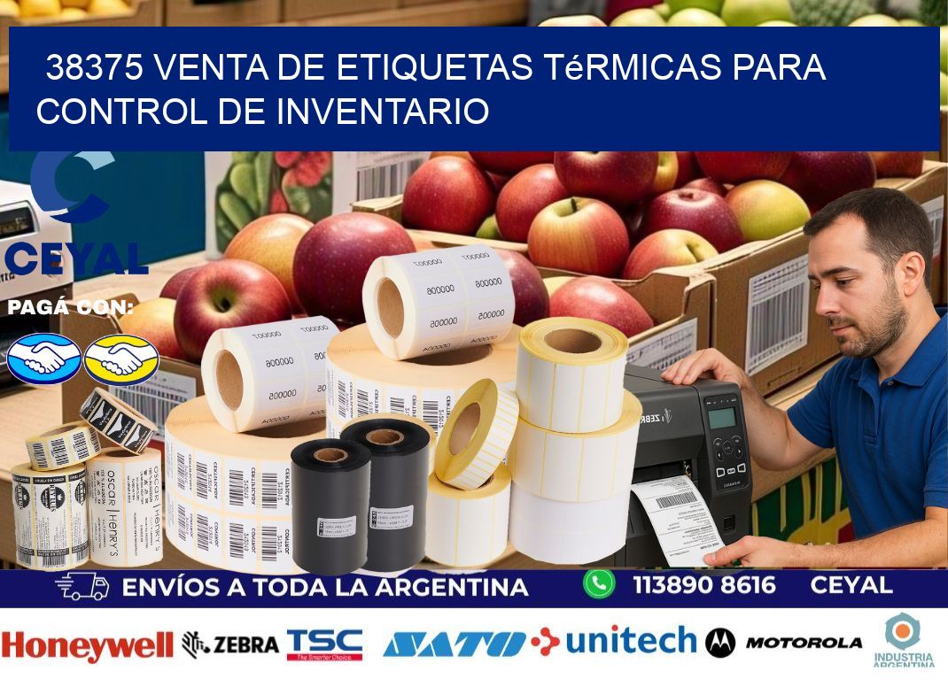 38375 venta de etiquetas térmicas para control de inventario