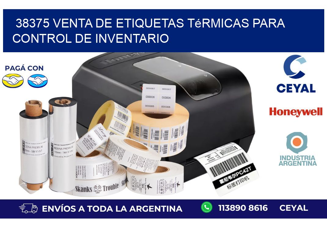 38375 venta de etiquetas térmicas para control de inventario