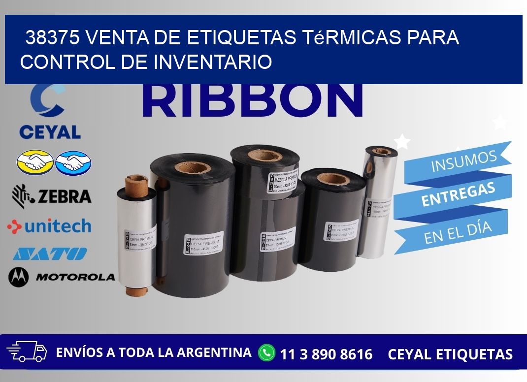38375 venta de etiquetas térmicas para control de inventario