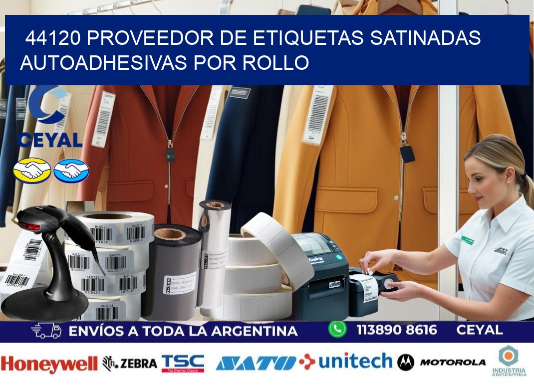 44120 proveedor de etiquetas satinadas autoadhesivas por rollo