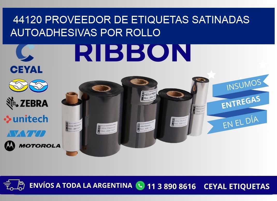44120 proveedor de etiquetas satinadas autoadhesivas por rollo