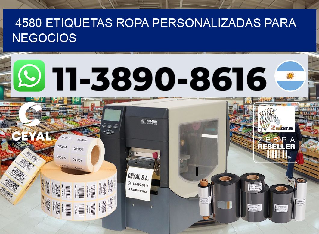 4580 Etiquetas ropa personalizadas para negocios