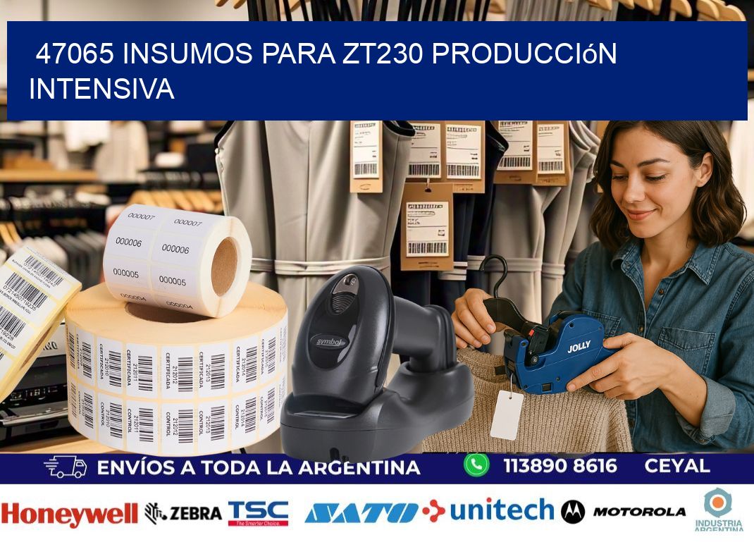 47065 insumos para zt230 producción intensiva