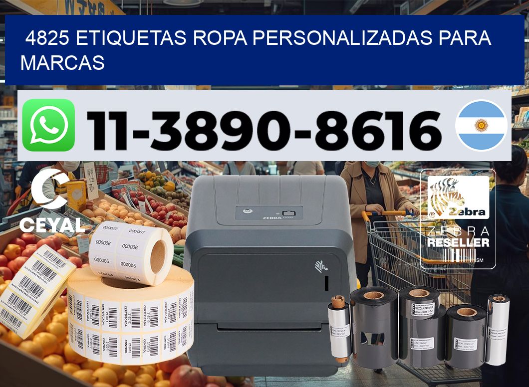 4825 Etiquetas ropa personalizadas para marcas
