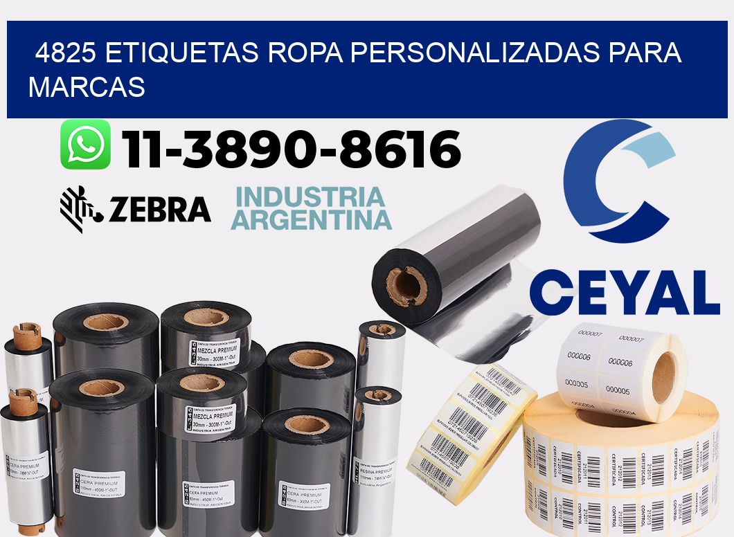 4825 Etiquetas ropa personalizadas para marcas