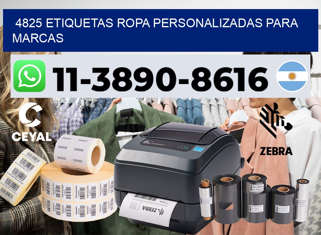 4825 Etiquetas ropa personalizadas para marcas