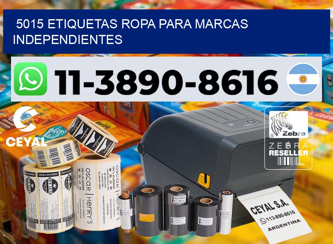 5015 Etiquetas ropa para marcas independientes