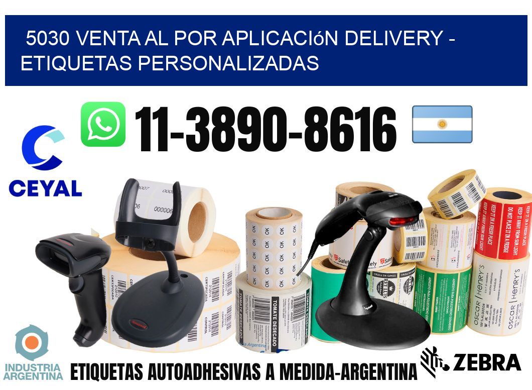 5030 Venta al Por Aplicación delivery - Etiquetas Personalizadas