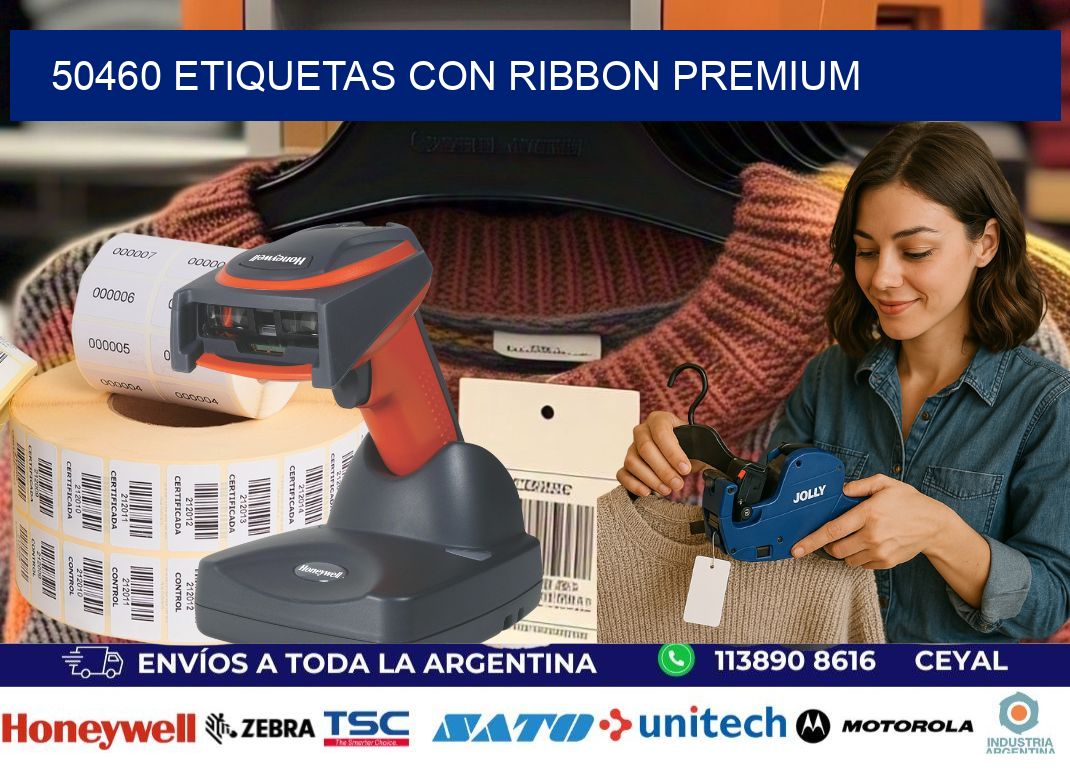50460 etiquetas con ribbon premium