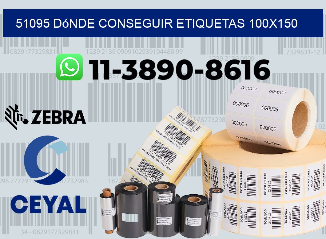 51095 dónde conseguir etiquetas 100x150