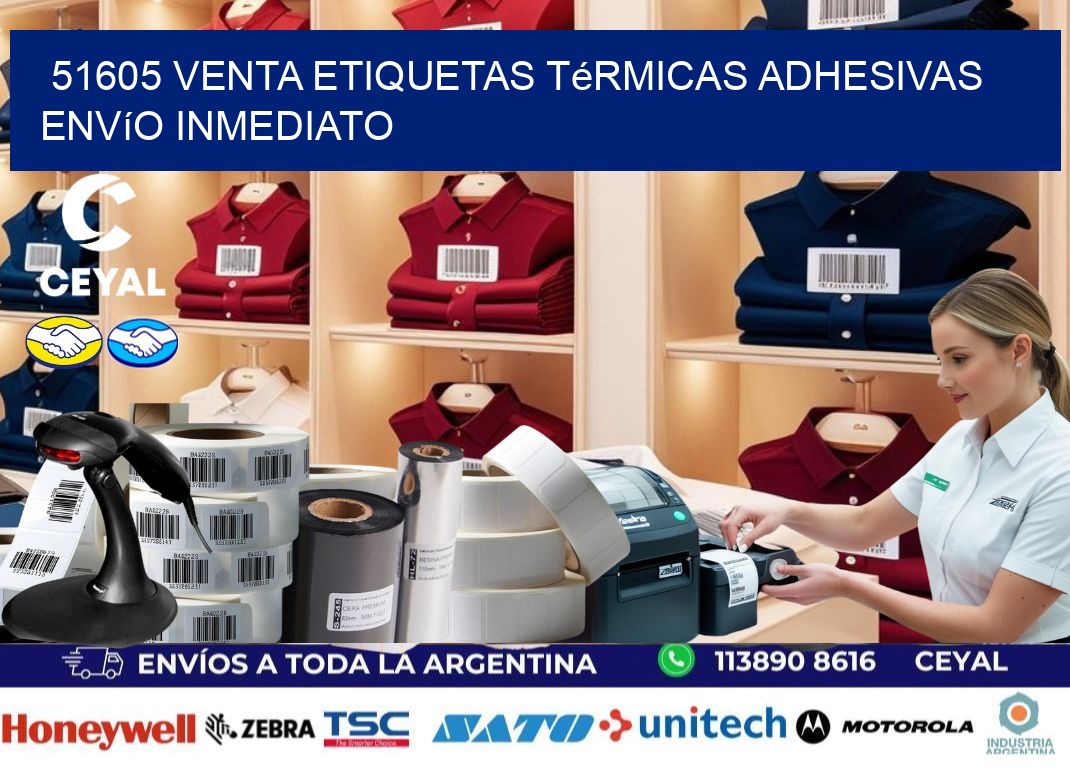 51605 venta etiquetas térmicas adhesivas envío inmediato