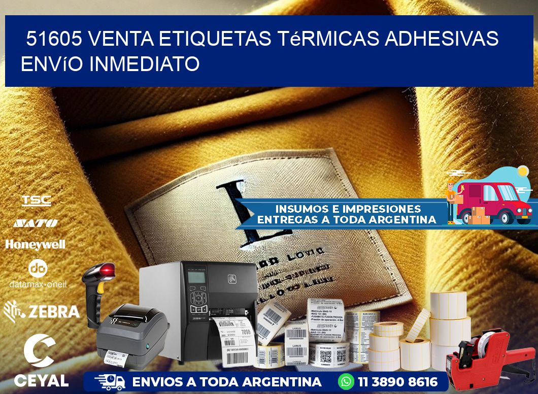 51605 venta etiquetas térmicas adhesivas envío inmediato