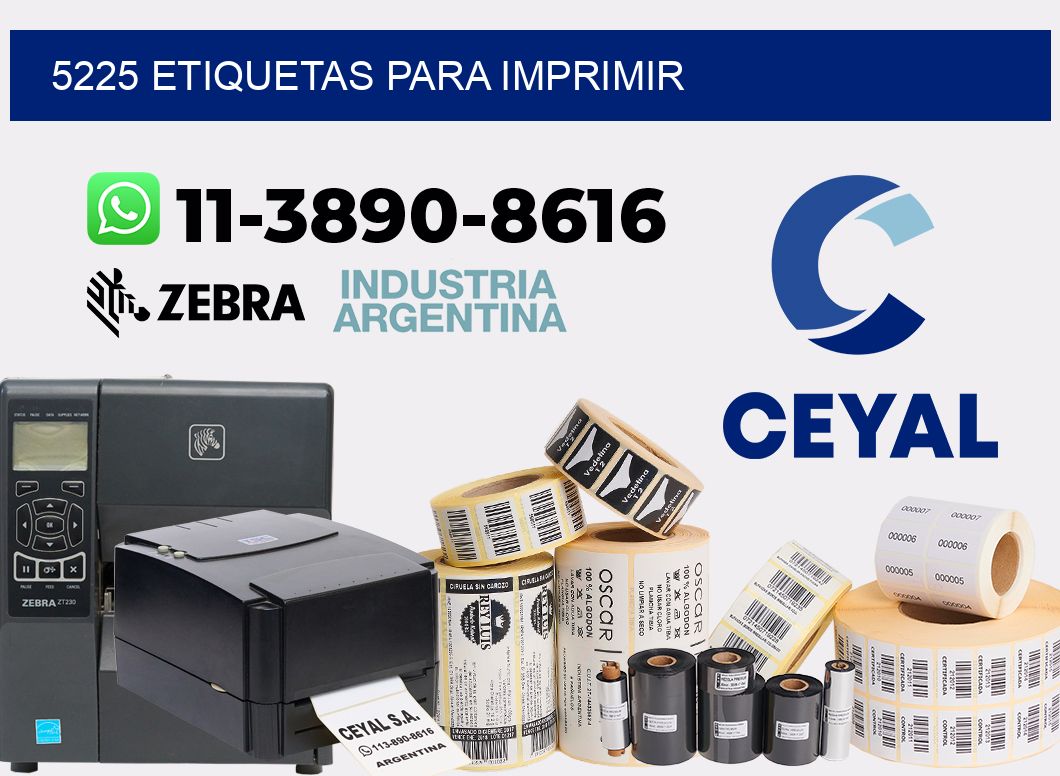 5225 etiquetas para imprimir
