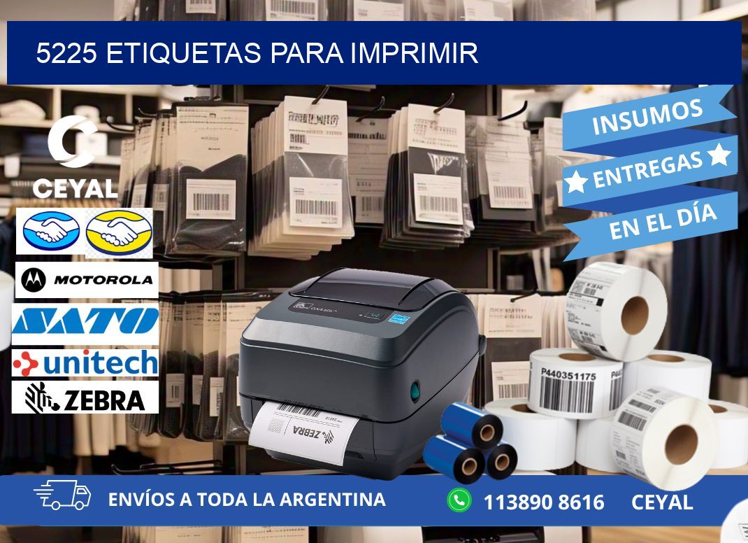 5225 etiquetas para imprimir