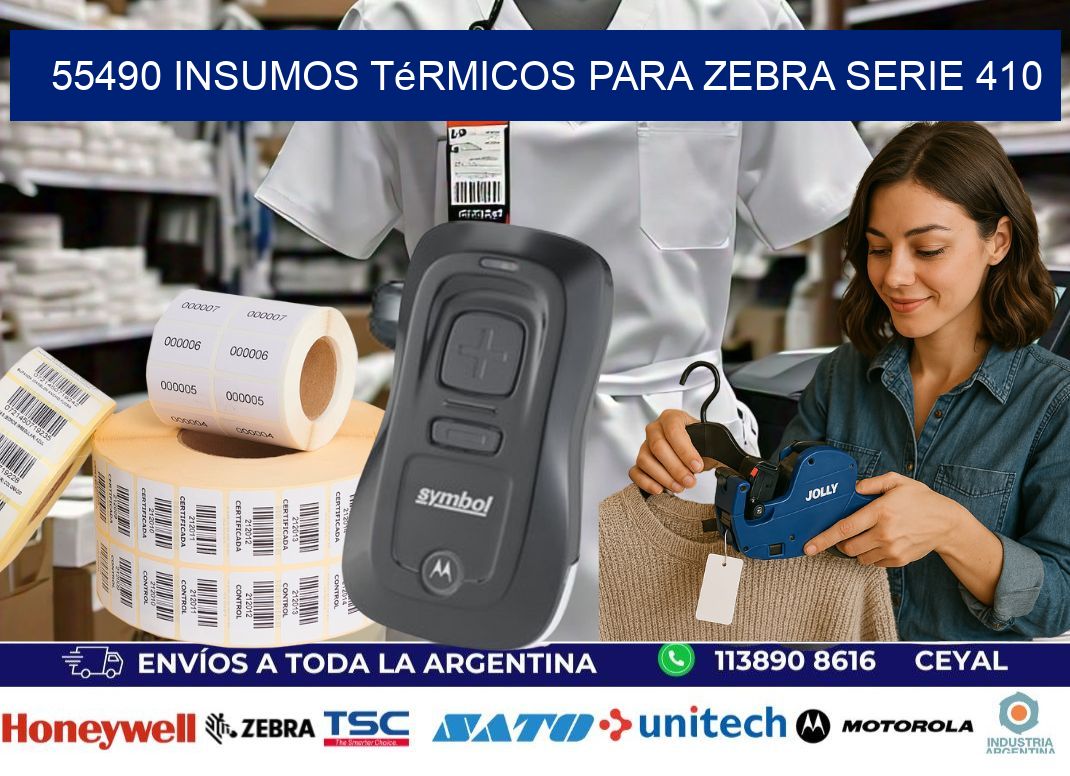 55490 insumos térmicos para zebra serie 410