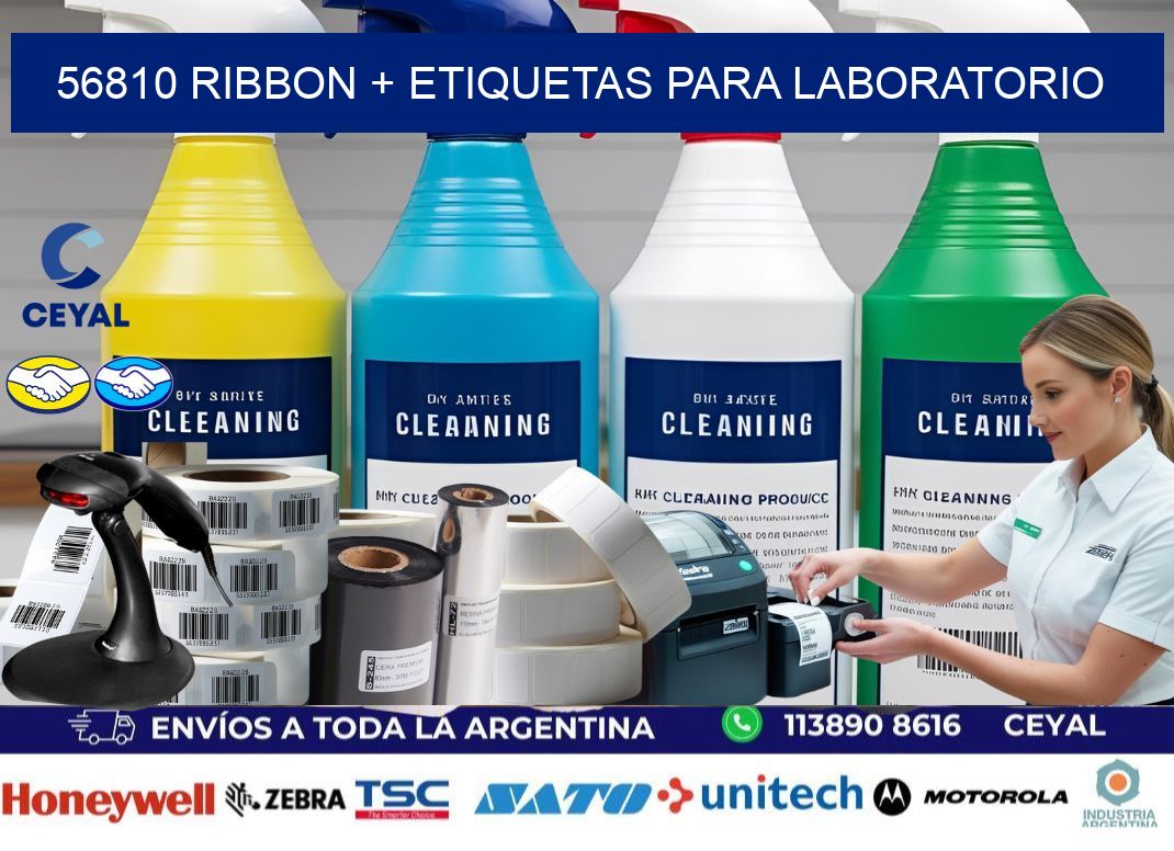 56810 ribbon + etiquetas para laboratorio