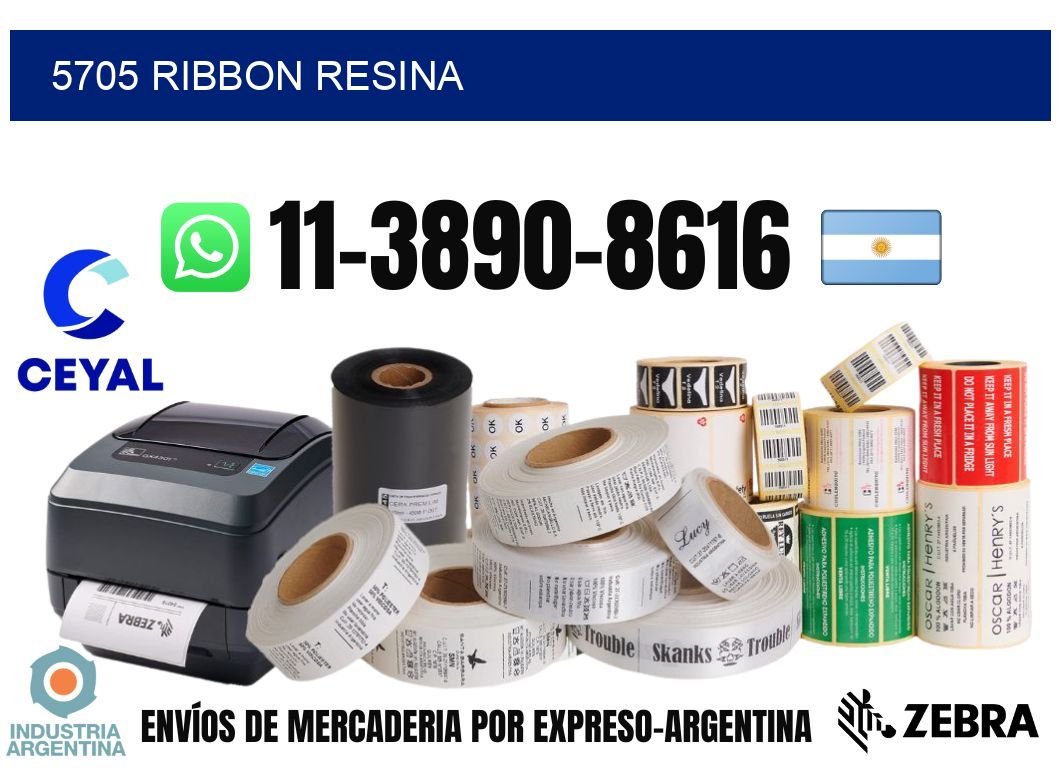 5705 ribbon resina