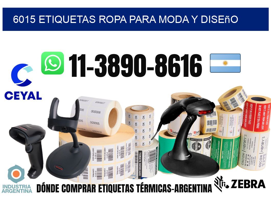 6015 Etiquetas ropa para moda y diseño