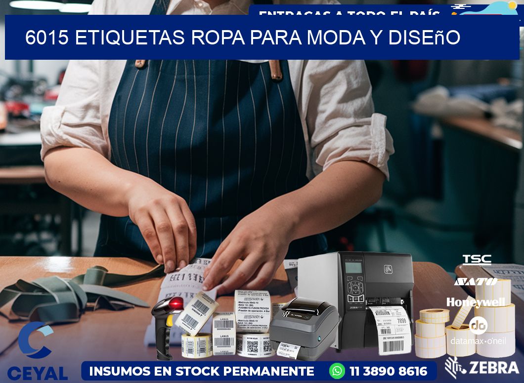 6015 Etiquetas ropa para moda y diseño