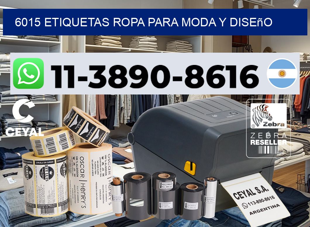 6015 Etiquetas ropa para moda y diseño