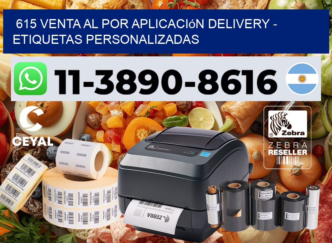 615 Venta al Por Aplicación delivery – Etiquetas Personalizadas